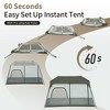 Naturehike Cape 6 Person Camping Tent, 60S Easy Setup Instant Tent Pop up Tent, Waterproof Large Tall 6 Person Tents for Camping, Car Camping - 4 of 4