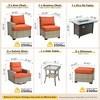 XIZZI Versatile Outdoor Rattan Sectional Sofa Set Collection, 8/9/10-Piece Set w/ Comfy Swivel Chairs, Perfect for Patio Relaxation and Entertaining - 2 of 4