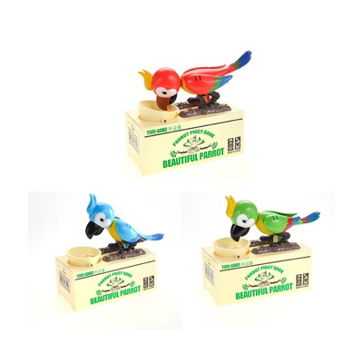 Ready! Set! Play! Link Parrot Bird Coin Saving Bank, Money Box For Girls & Boys