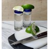 Dos Sueños Mexican Hand Blown Glassware Combo Set - Blue Rim Tequila Shot Glasses Set of 12 - 2 of 4