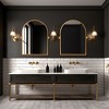 Lirago Arch Metal Wall Mirror with Tilted Frame Vanity Mirror Decor Mirror 36x24 Gold - 3 of 4