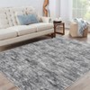 Washable Rugs for Living Room Modern Distressed Bedroom Rug Soft Large Area Rug Non Slip Throw Rugs Low Pile Stain Resistant Carpet for Dining Room - 4 of 4