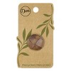 Dritz 23mm Recycled Leather Round Shank Buttons: Brown Sewing Fasteners, 3-Pack, Plastic Material - 2 of 4