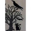 Kalalou Black Halloween Tea Towels Set of 4 – Ghost, Skeleton & Halloween Scene Designs - 3 of 4
