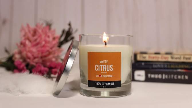 Citrus White Candle - Love Cork Screw, 2 of 5, play video