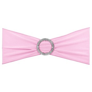 Unique Bargains Polyester Wedding Decoration Stretch Chair Sashes Bows 25 Pcs - 1 of 4
