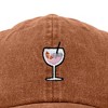 Dalix Spritz Cocktail Embroidered Cap Cotton Baseball Cute Cool Dad Hat Womens - 2 of 4