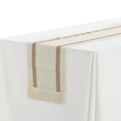 Unique Bargains Bridal Party Dining Bedroom Boho Tassels Table Runner 1 Pack - image 1 of 4