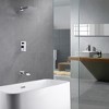 Sumerain Shower Wall Mount Tub and Shower Faucet Set Chrome,  Anti-scalding Pressure Balance Valve - 3 of 4