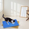 SEVOBAL Litter Box Mat with Double Layers Non-Slip Litter Trapping Mat Easy Clean Kitty Litter Scatter Control, Blue, 54"*36"*1.5" - 2 of 4