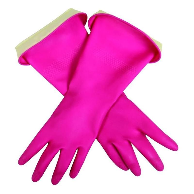 Casabella Latex Cleaning Gloves S Pink 1 pair, 1 of 4