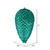 Vickerman Matte Glitter Pinecone Christmas Ornament - 2 of 3