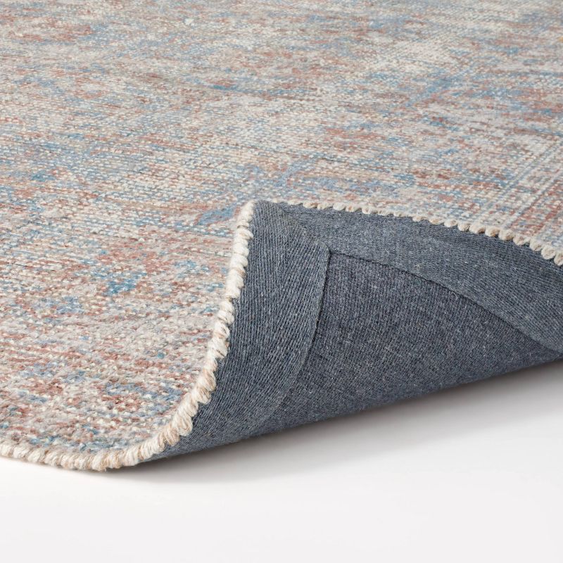 Persian Printed Poly/Wool Handmade Tufted Area Rug Blue/Brown - Threshold™ designed with Studio McGee, 5 of 6