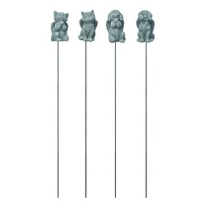 Transpac Resin Memorial Dog/Cat Garden Pick Set of Home Decorations Set of 4 Spring - 1 of 1
