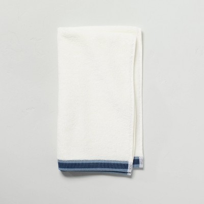 Accent Stripe Hand Towel Sour Cream/Blue - Hearth & Hand™ with Magnolia