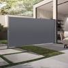 XINGHANZHENXUAN 118.1 × 63-in Retractable Side Screen Awning, UV Resistant, Waterproof, Patio Privacy Screen for Garden, Balcony, Courtyard - 2 of 4