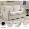RISOKEYS 59.5 Inch Corduroy Sofa Bed - Convertible Sleeper Sofa with Side Storage for Living Room, Bedroom, Apartment - 4 of 4