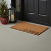 HomeRoots 24" X 36" Brown Christmas Feliz Navidad Outdoor Coir Door Mat - 2 of 4