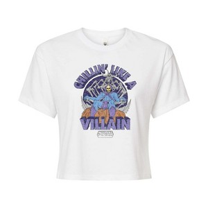 Women's - Masters of the Universe - Skeletor Chillin' Like a Villain Cropped Graphic T-Shirt - 1 of 4