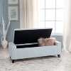 NicBex Modern 51" Storage Bench Wood Accent Stools with Button Tufted Top for Bedroom and Entryway - 2 of 4