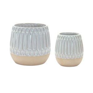 Melrose Two-Tone Porcelain Vase (Set of 2) - 1 of 3