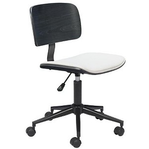 Zuo Duravel Office Chair White & Black - 1 of 4