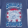 Girls' - Teenage Mutant Ninja Turtles - Shells And Stripes Fitted Short Sleeve Graphic T-Shirt - 2 of 4
