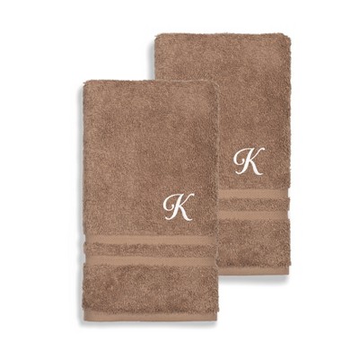 Linum Home Textiles 100% Turkish Cotton 2PC Denzi Bath Hand Set
