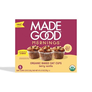 MadeGood Snack Bars Berry Vanilla Oat Cups - 1.23oz/5ct - 1 of 1