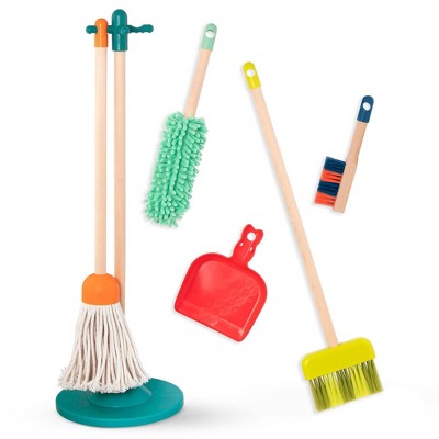 Kidoozie Just Imagine Cleaning Essentials Playset, Pretend Play Broom, Mop,  Duster, Dust Pan, Bucket, Ages 2+ : Target