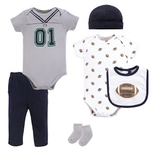 Little Treasure Baby Boy Layette 6-Piece Set, Football Jersey - 1 of 1