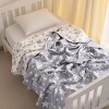 3 Layer Muslin Cotton Toddler Blanket, Super Soft and Warm Crib Blanket - NTBAY - 2 of 4