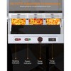 Commercial Electric Food Warmer, 9-Pan Steam Table with Lids, Acrylic Guard, 1500W Stainless Steel Serving Counter with Wheels and Handle - 4 of 4