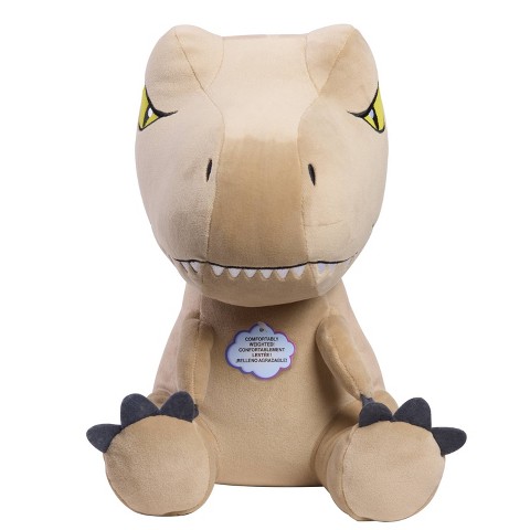 Детские мягкие игрушки Jurassic Park Jurassic World Comfeez Plush T-Rex – 12” Weighted Comfort Plush Dinosaur Stuffed Animal for Kids Ages 3+