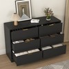 Grungis Modern 6-Drawer Dressers with Storage,Chest of Drawers for Bedroom,Living Room,Hallway - 2 of 4