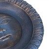 Sunnydaze Outdoor Glass Fiber Reinforced Concrete Patio Garden Façade du Soleil Bird Bath - 26" - Patina Blue - 2 of 4