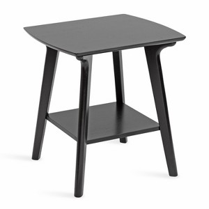 Kate and Laurel Louen Wood Side Table, 22x20x24, Black - 1 of 4