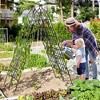 Costway 71" Tall Metal Garden Trellis for Climbing Plants 2/4 Pack Fence Panels Retro - 2 of 4