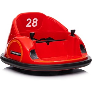12V Kids Ride-On Bumper Car, Electric Toddler Vehicle with Remote Control, Battery Display, 360° Spin, LED Lights, MP3 & USB - 1 of 4