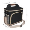 REGALWOVEN Oxford Leakproof Wipe Clean Adjustable Shoulder Strap Lunch Bags 11.8 x 7.9 x 9.4 Inches - 2 of 4