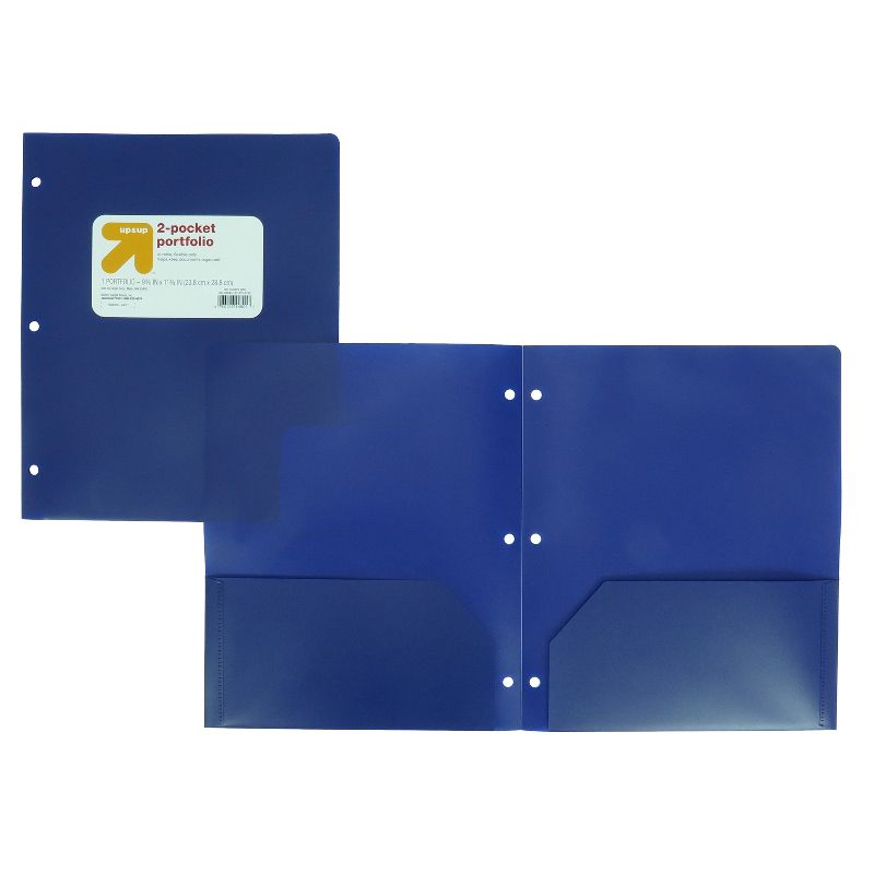 2 Pocket Plastic Folder - up & up™, 3 of 4