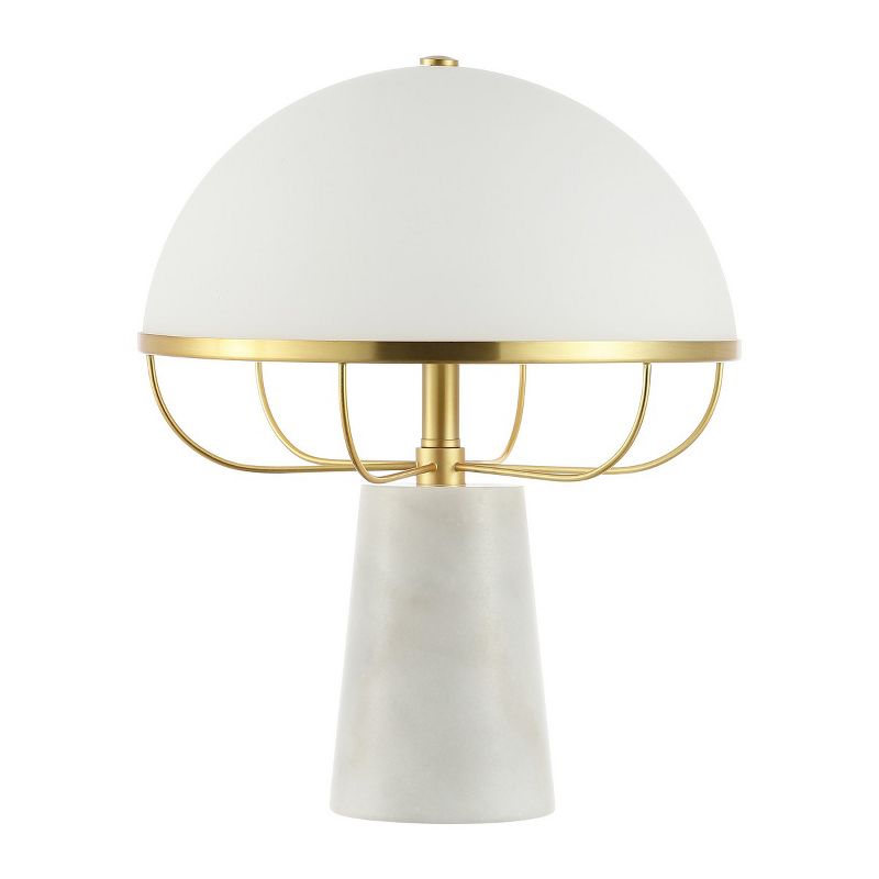 Fraser 15" Table Lamp - White/Brass - Safavieh., 1 of 7