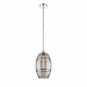 Vaz - 1 Light Stem Hung Mini Pendant In Industrial Style-18 Inches Tall and 10 Inches Wide - 1 of 1