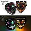 Mask, Halloween LED Mask, 2 Pcs, for Festival Cosplay,  Halloween Costume, Masquerade Parties - 4 of 4