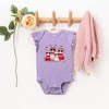 The Juniper Shop Valentine Kittens Baby Flutter Sleeve Bodysuit - 2 of 3