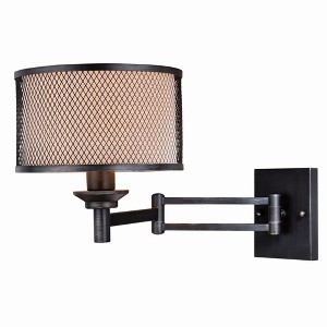 Vaxcel Polk 1 - Light Sconce in  Warm Pewter - 1 of 4