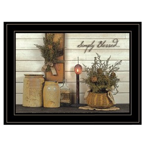 Simply Blessed Framed Wall Art, Modern Home Decor Framed Print for Living Room, Bedroom & Farmhouse Wall Decoration by Susan Boyer - 1 of 4