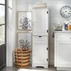Brighton Kitchen Storage Pantry Cabinet White - Buylateral: Traditional Style, Laminated MDF, 2 Fixed Shelves - 2 of 4