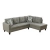 DOMETOUR Living Room Sofa Set 3Pcs(Sofa+Chaise+Ottoman) - 4 of 4
