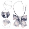 INSPIRE CHIC Women's Pre-tied Plaid Adjustable Elastic Band Casual Bow Ties - 3 of 4